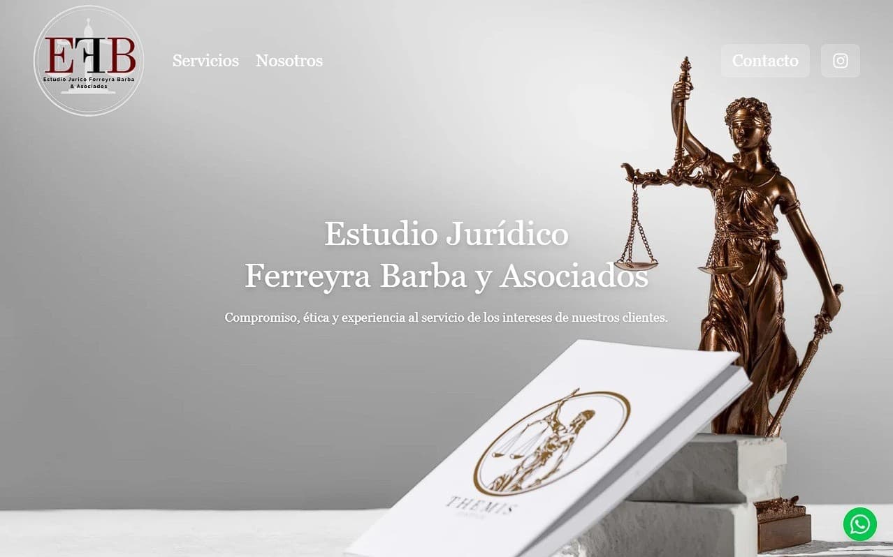 Landing para Estudio Jurídico